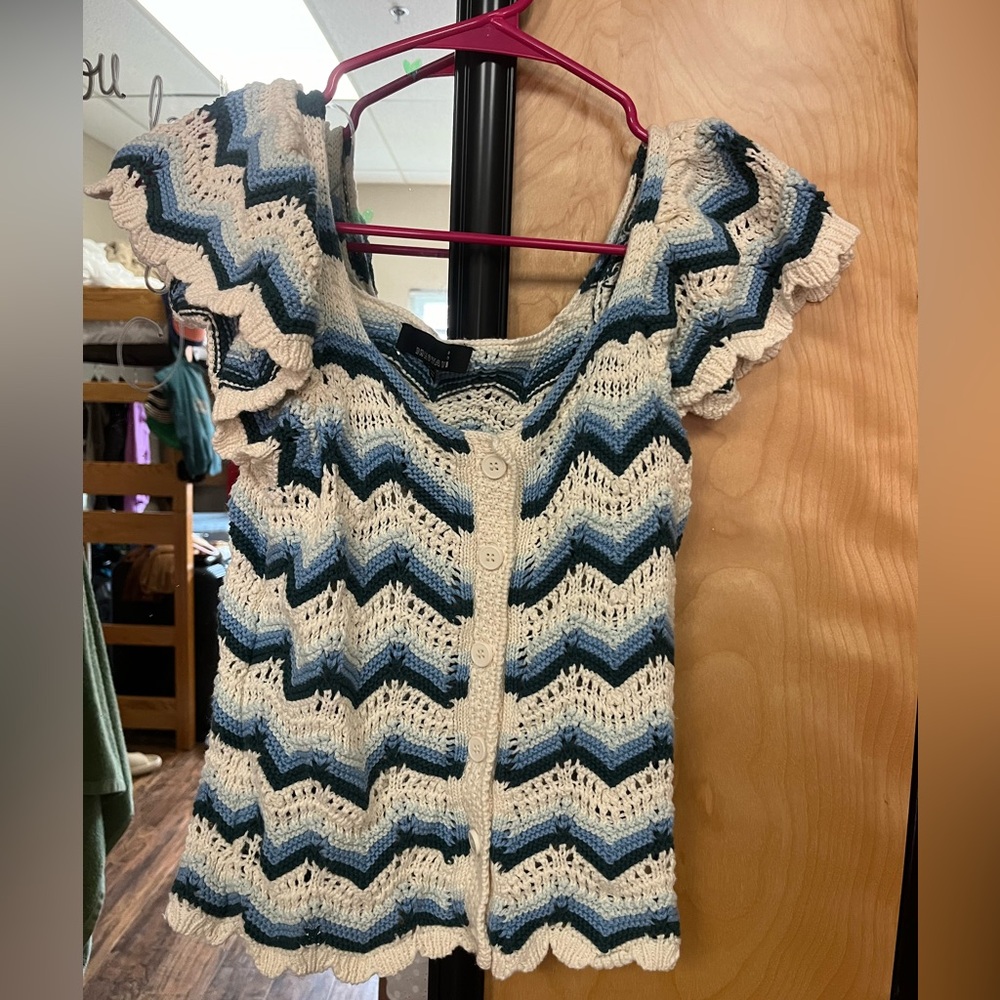 Crochet top 🌞🩵💙